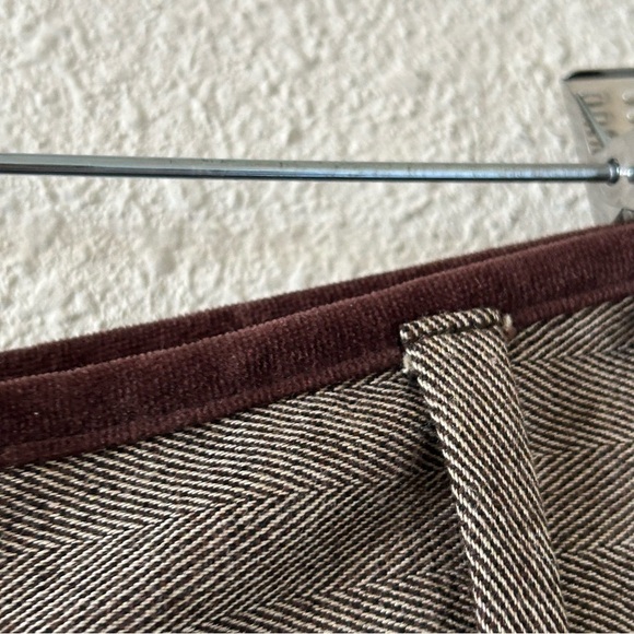 Banana Republic Wool Blend Martin Dress Pants Sz 4 Stretch Brown Preppy Academia - Picture 5 of 11